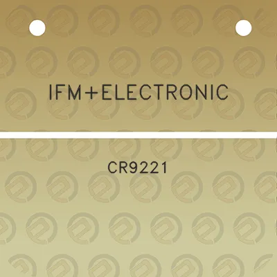 ifmelectronic-cr9221