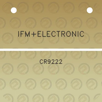 ifmelectronic-cr9222