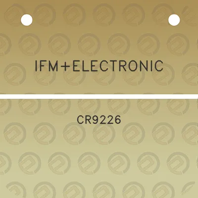 ifmelectronic-cr9226