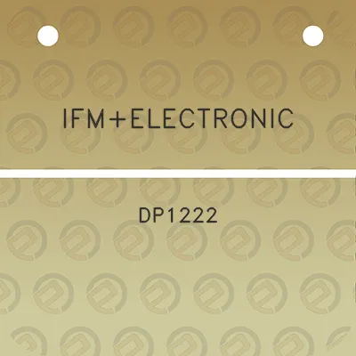 ifmelectronic-dp1222