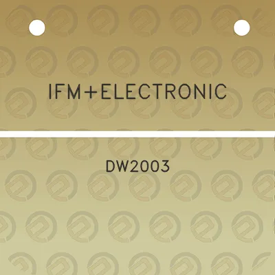 ifmelectronic-dw2003