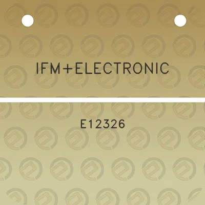 ifmelectronic-e12326