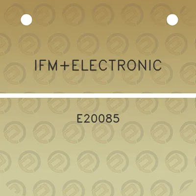 ifmelectronic-e20085