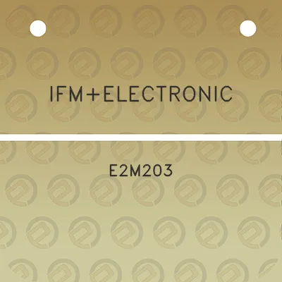 ifmelectronic-e2m203