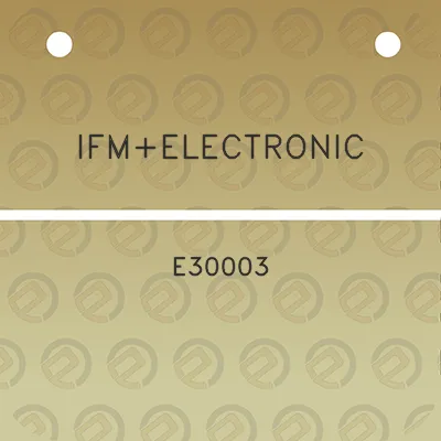 ifmelectronic-e30003