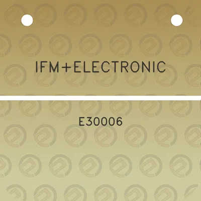 ifmelectronic-e30006