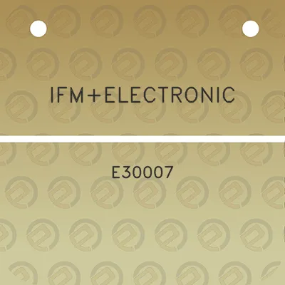 ifmelectronic-e30007