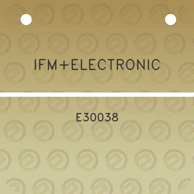 ifmelectronic-e30038