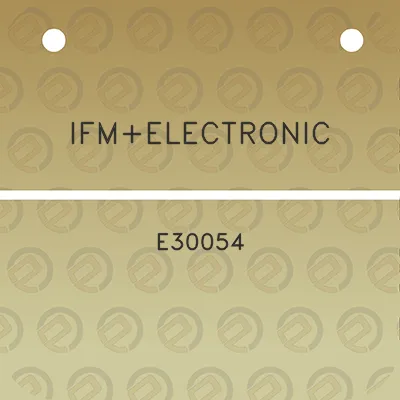 ifmelectronic-e30054