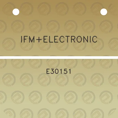 ifmelectronic-e30151