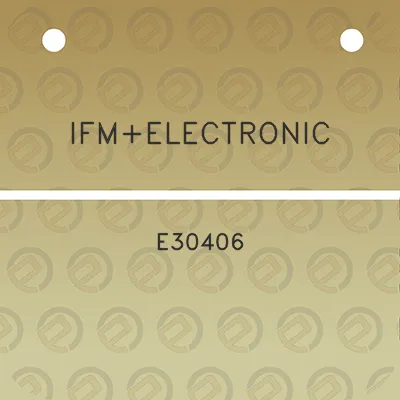 ifmelectronic-e30406