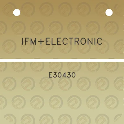 ifmelectronic-e30430