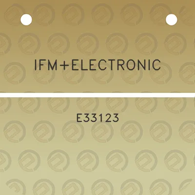 ifmelectronic-e33123