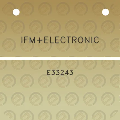 ifmelectronic-e33243