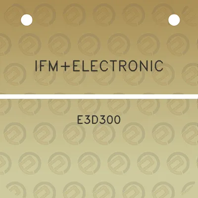 ifmelectronic-e3d300