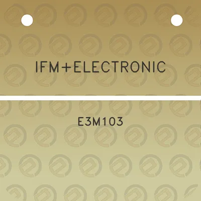 ifmelectronic-e3m103