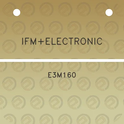 ifmelectronic-e3m160