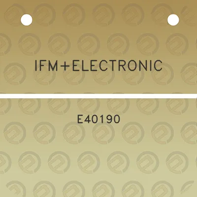 ifmelectronic-e40190