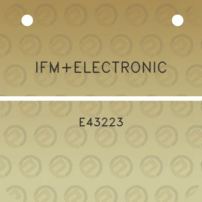 ifmelectronic-e43223