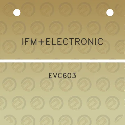 ifmelectronic-evc603