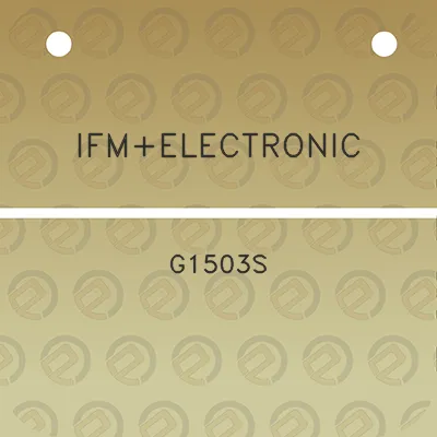 ifmelectronic-g1503s