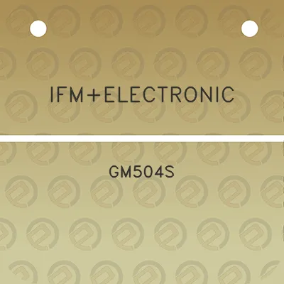 ifmelectronic-gm504s