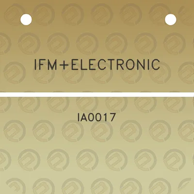 ifmelectronic-ia0017