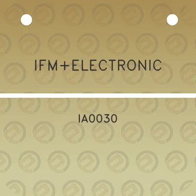 ifmelectronic-ia0030