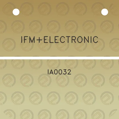 ifmelectronic-ia0032