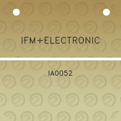 ifmelectronic-ia0052