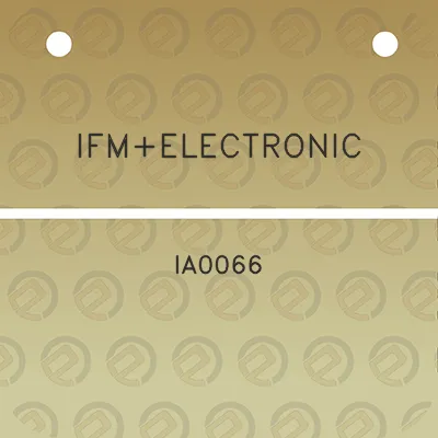 ifmelectronic-ia0066