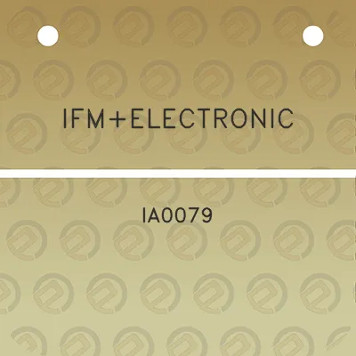 ifmelectronic-ia0079