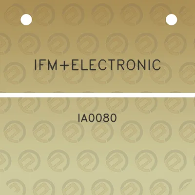 ifmelectronic-ia0080