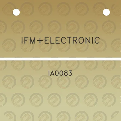 ifmelectronic-ia0083