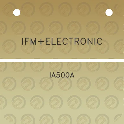 ifmelectronic-ia500a