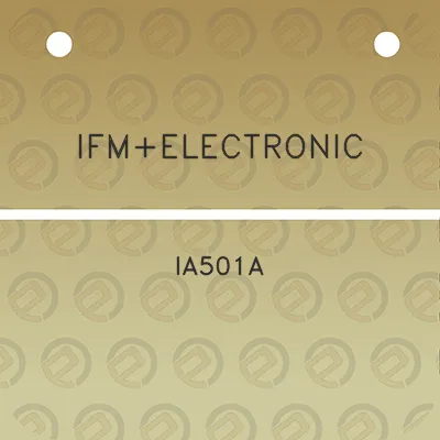 ifmelectronic-ia501a