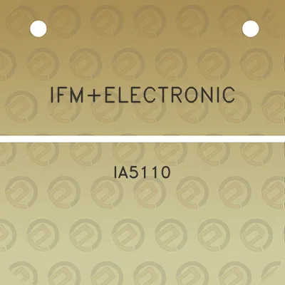 ifmelectronic-ia5110