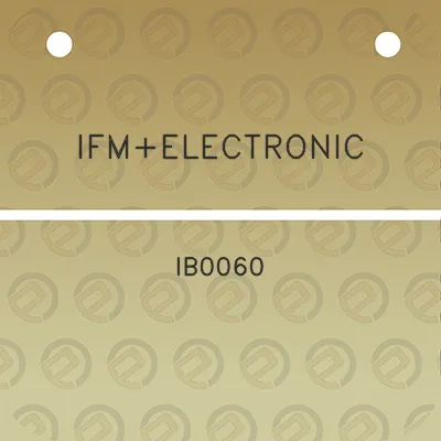 ifmelectronic-ib0060