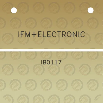 ifmelectronic-ib0117