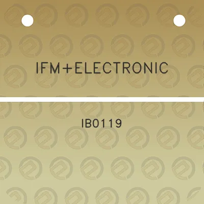 ifmelectronic-ib0119