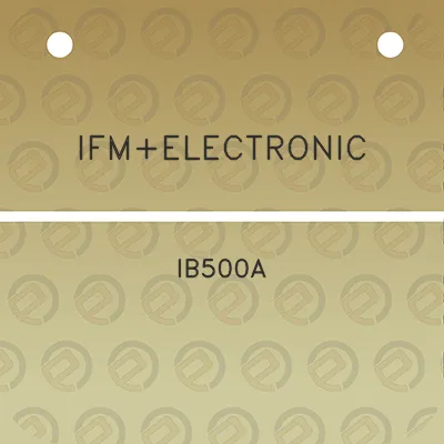 ifmelectronic-ib500a