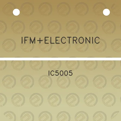 ifmelectronic-ic5005