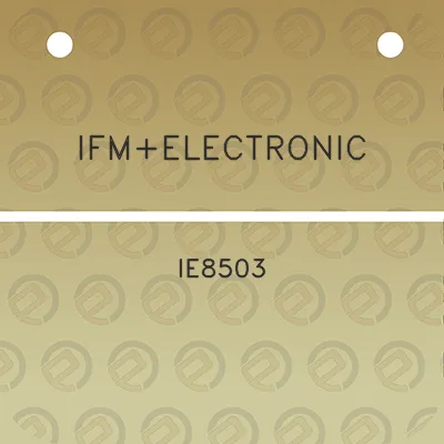 ifmelectronic-ie8503