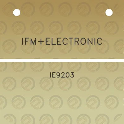 ifmelectronic-ie9203