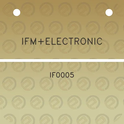 ifmelectronic-if0005