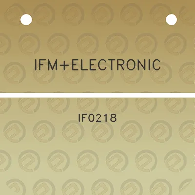 ifmelectronic-if0218