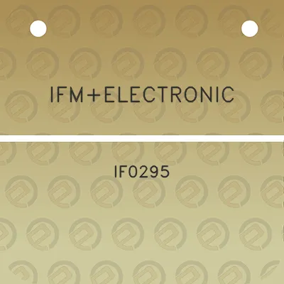 ifmelectronic-if0295