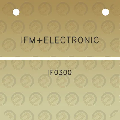 ifmelectronic-if0300