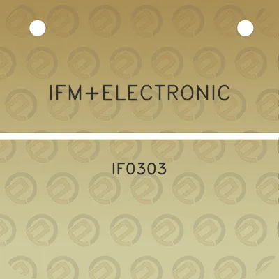 ifmelectronic-if0303