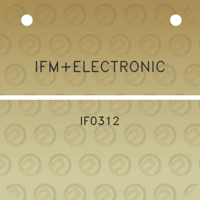 ifmelectronic-if0312